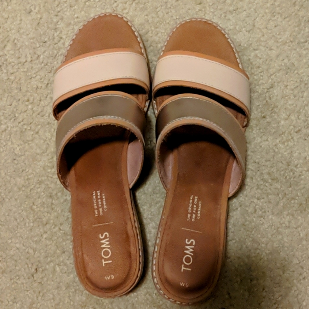Toms sandals, size 9